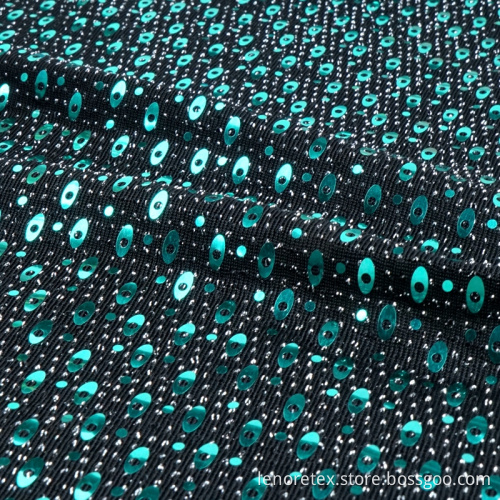 Lurex Metallic Embroidery Sequins Fabric